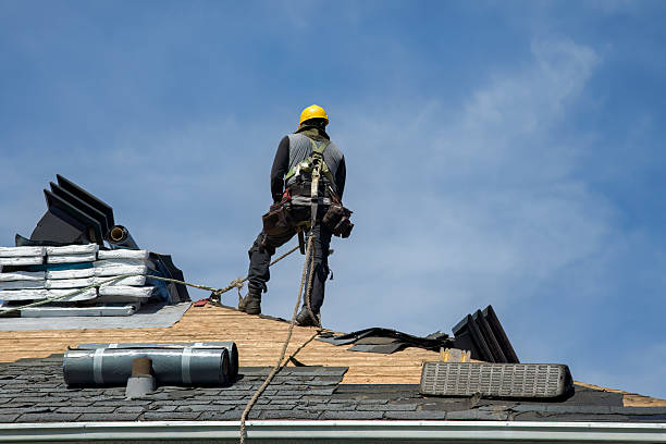 Professional Gutter Installation technician working in Lakeville, IN